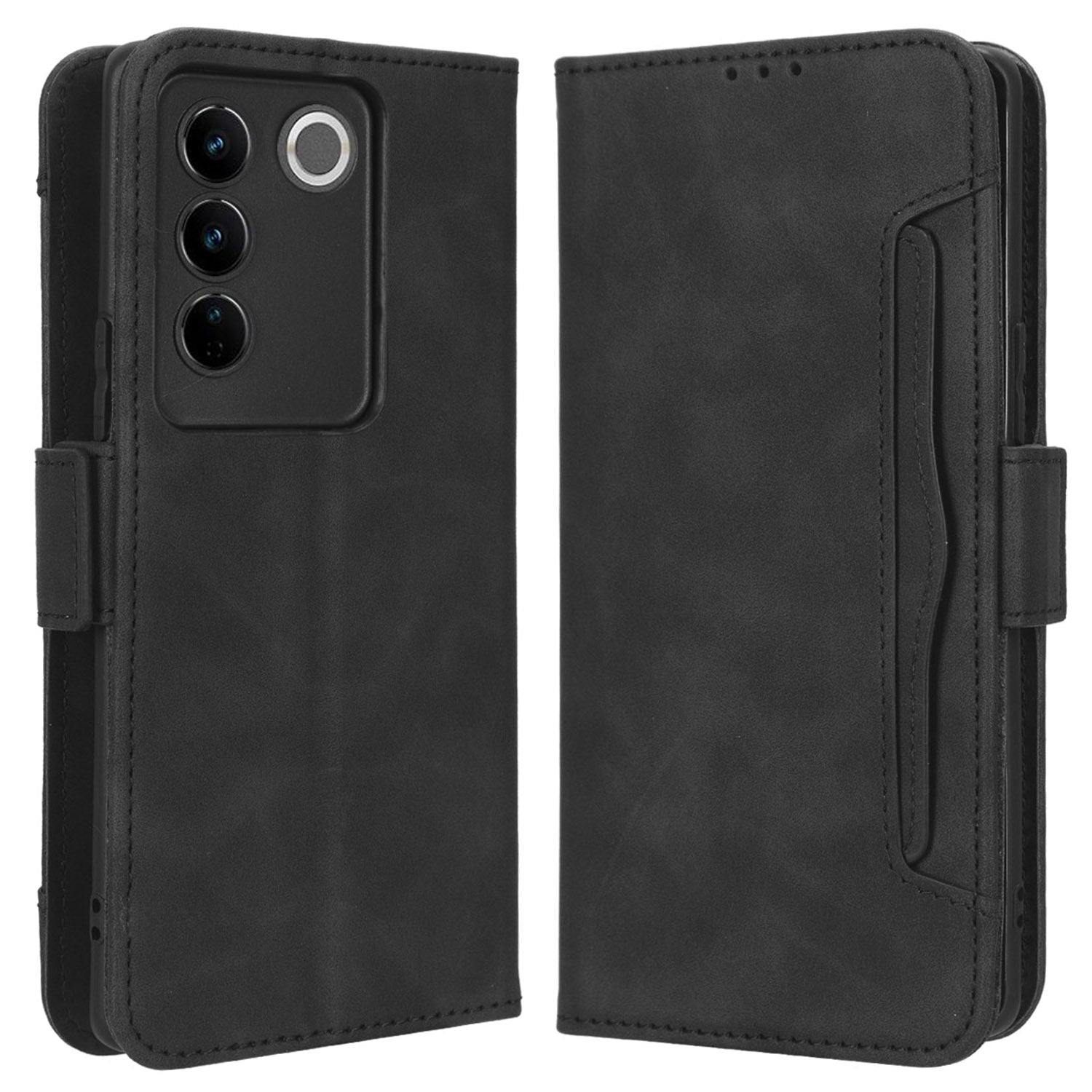 For vivo S16 S16 Pro V27 V27 Pro PU Leather Phone Cover Multiple Card Slots Stand Wallet Shock-absorbing Phone Case For vivo S16 S16 Pro V27 V27 Pro PU Leather Phone Cover Multiple Card Slots Stand Wallet Shock-absorbing Phone Case